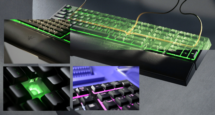 Razer ハイブリッド メカ・メンブレン スイッチ採用のRazerキーボード