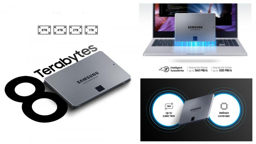 Samsung 2.5インチSATA SSD 870 QVOシリーズに大容量8TBモデル「MZ