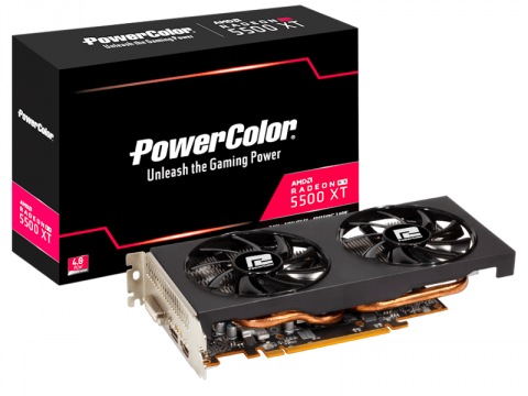 PowerColorからデュアルファン搭載Radeon RX 5500XT搭載グラフィックスカード2製品が登場