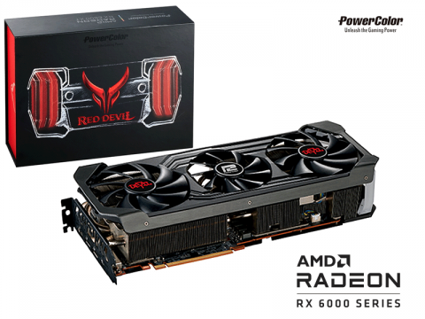 初回限定版、PowerColor セミファンレス3連ファンを装備した「Red Devil Radeon RX 6800 XT  」、「Red Devil Radeon RX 6800」が登場