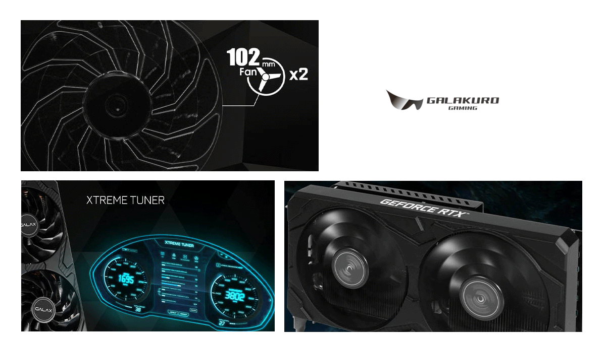 GALAGUROブランドからデュアルファンクーラー搭載GEFORCE RTX GALAGUROブランドからデュアルファンクーラー搭載GEFORCE RTX