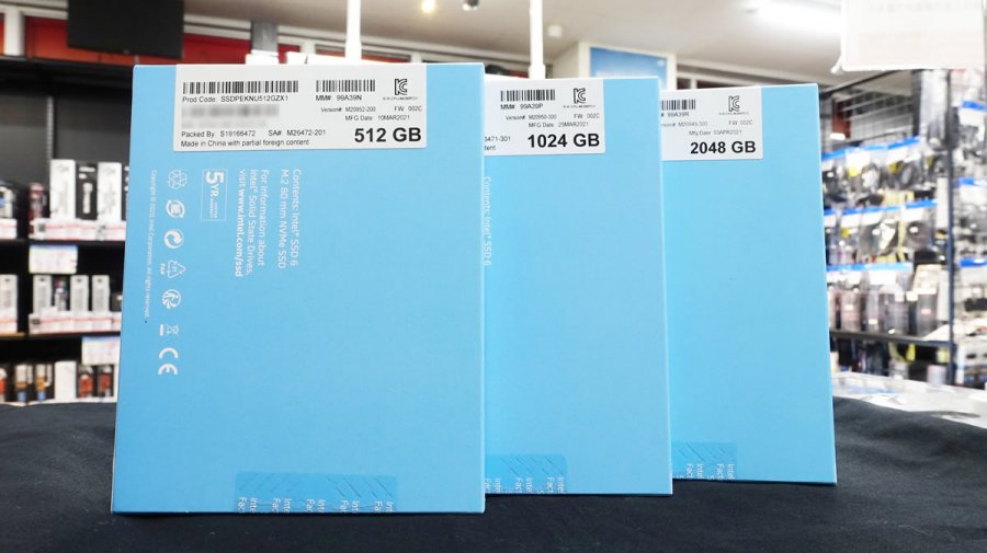 144層3D QLC NAND採用で耐久性と速度が向上、インテルのPCIe Gen3X4