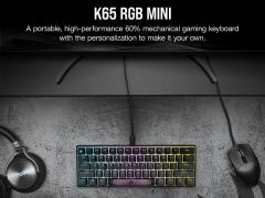 Corsairの60%ミニキーボードK65 RGB MINIに英語配列版「CH