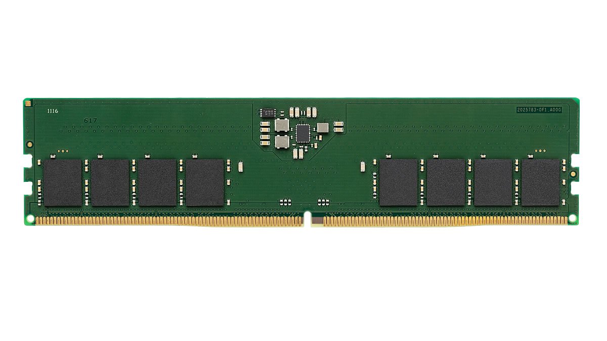 KingstonからJEDEC準拠のDDR5 4800MHzデスクトップ用メモリー 