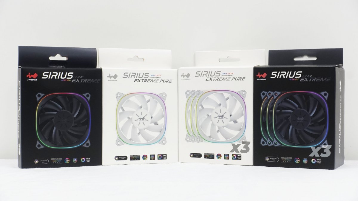 InWinから「Squoval」デザインを取り入れた120mm RGBファン「Sirius 