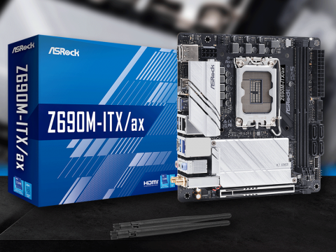 ASRockから初のインテルZ690チップ搭載DDR4対応Mini-ITXマザーボード「Z690M-ITX/ax」