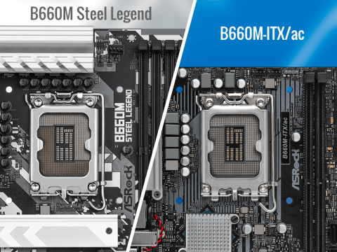 ASRock、コスパと耐久性に優れた「B660M Steel Legend」とDDR4対応Mini-ITXマザーボード「B660M-ITX/ac」が登場