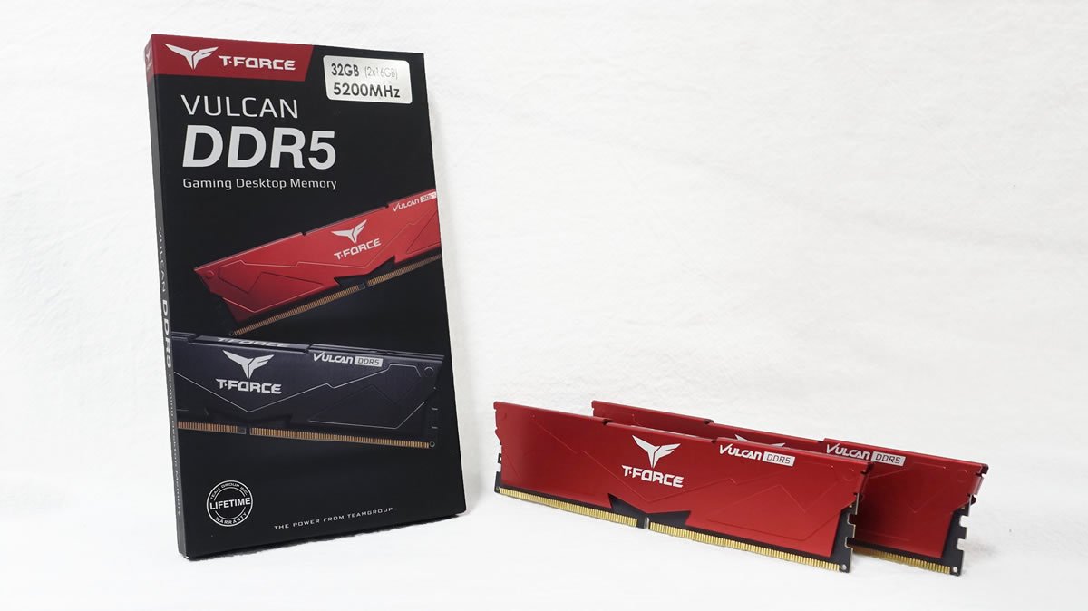 DDR5初の赤色、Team T-FORCE VULCANシリーズのDDR5-5200にカラバリ 