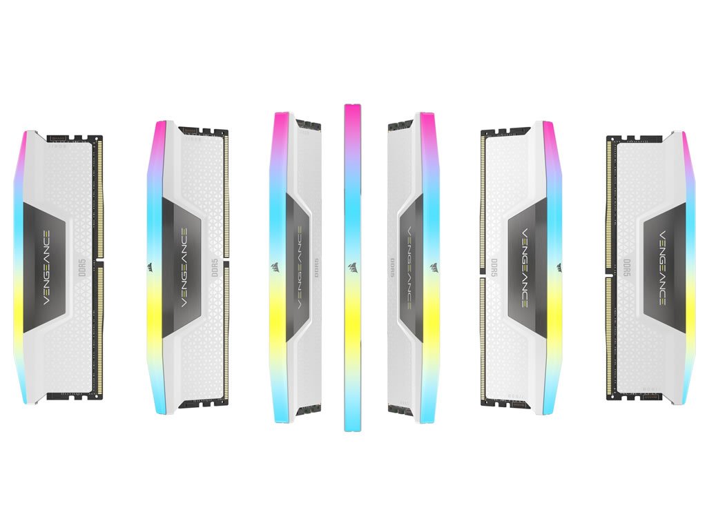 10ゾーンアドレサブルLEDバー搭載、CORSAIRからRGB搭載DDR5 OCメモリー