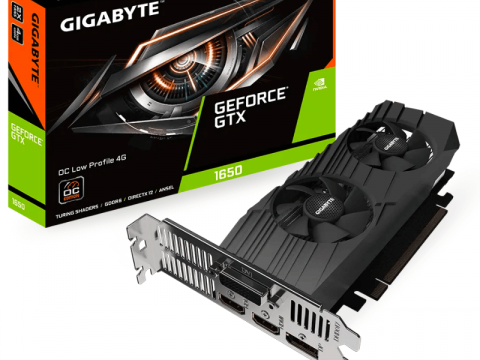 GIGABYTE、ロープロファイルで補助電源要らずの GeForce GTX 1650 搭載「GeForce GTX 1650 D6 OC Low Profile 4G」登場