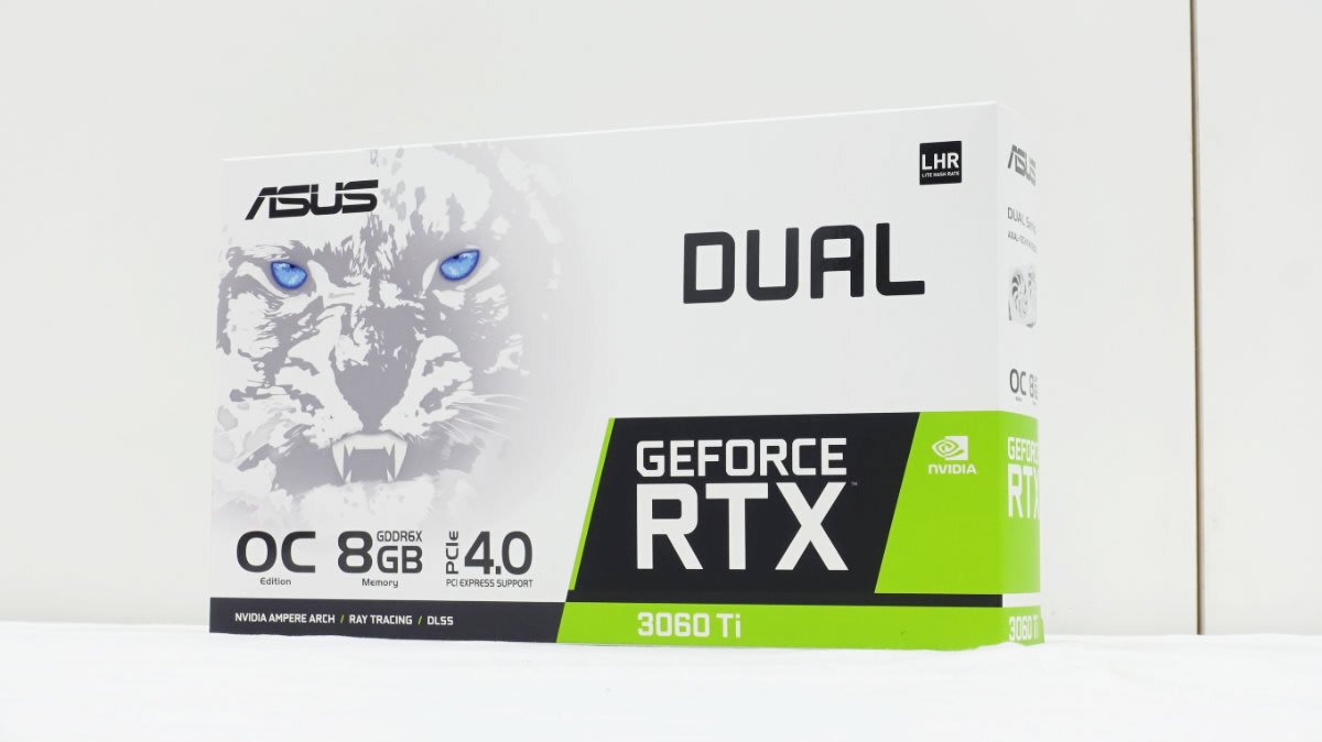 ASUS、DUALシリーズからホワイトカラーバリエーションのGDDR6X版 