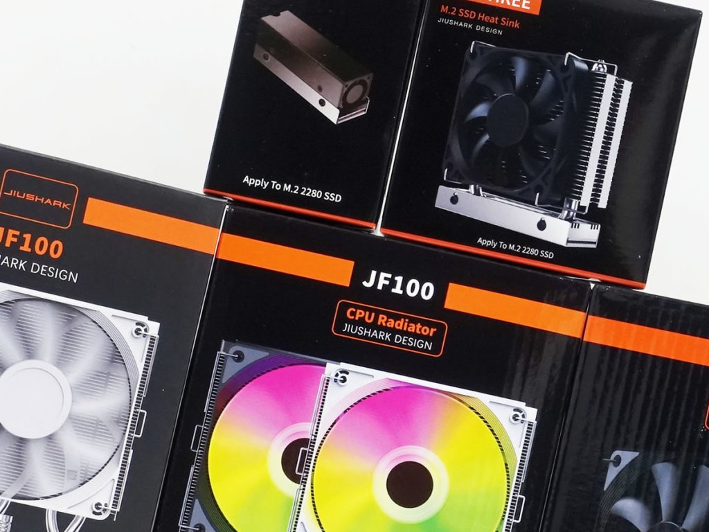 JIUSHARKブランドからM.2大型クーラーユニット含む冷却関連5製品