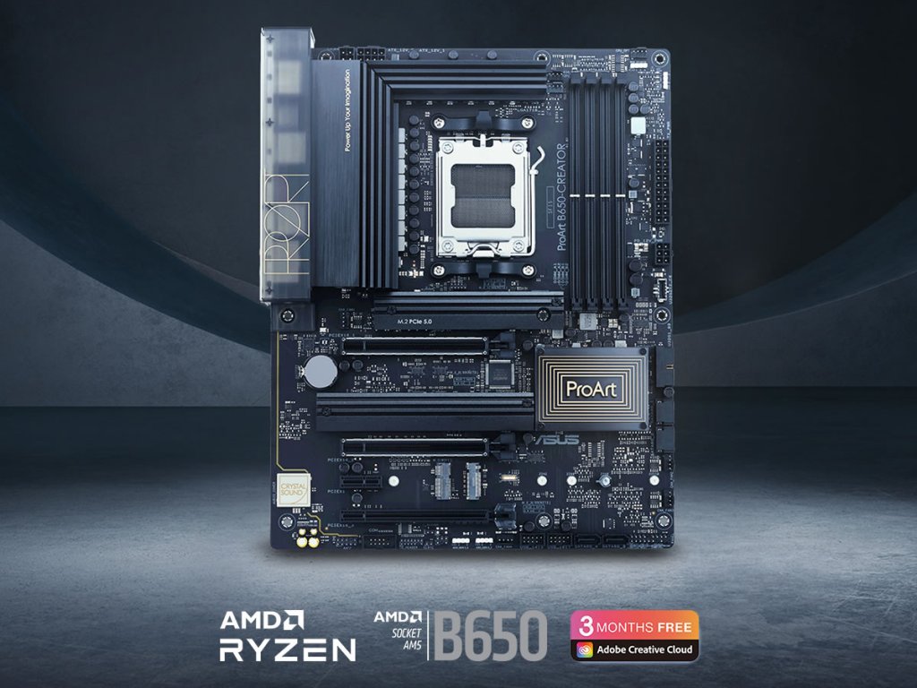 ASUSからAMD Ryzen 7000シリーズ対応のB650搭載クリエイター向け