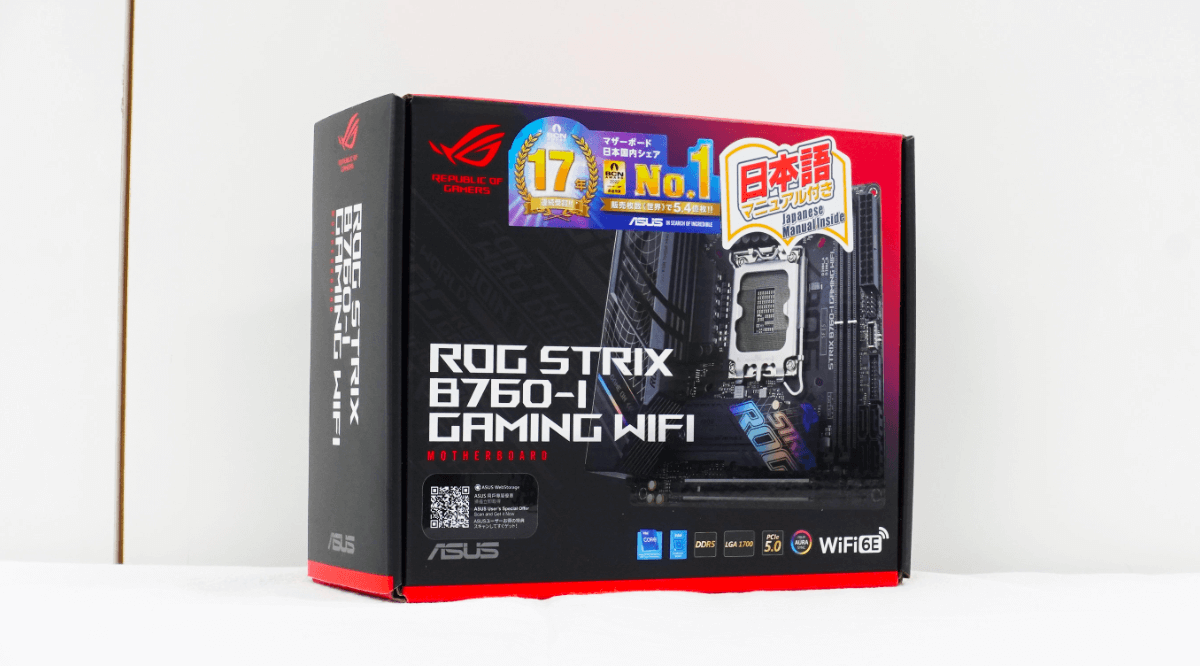 ASUSからゲーマー向けB760搭載LGA1700対応Mini-ITXマザーボード ASUSからゲーマー向けB760搭載LGA1700対応Mini-ITXマザーボード