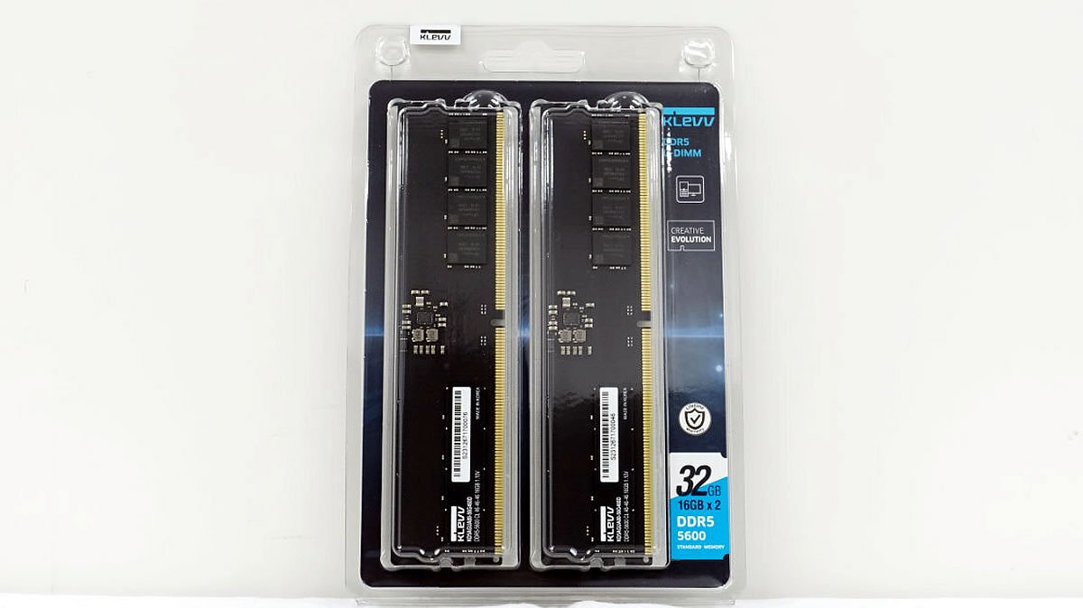 KLEVVブランドからDDR5-5600定格1.1Volt SPD動作のデスクトップPC向け 