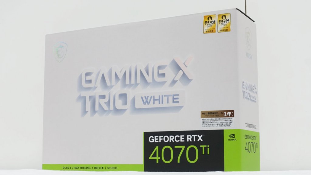 MSIから白いGeForce RTX 4070 Ti搭載グラフィックスカード「GeForce