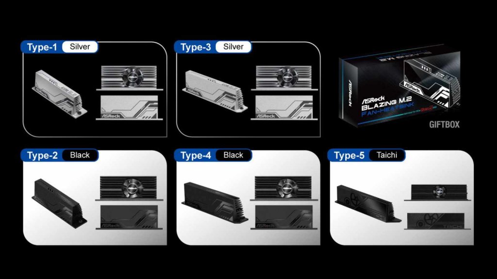 効果あり、ASRock M/B用M.2クーラー「Blazing M.2 Gen5 Fan-Heatsink
