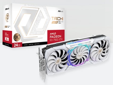 ASRockから白いRadeon RX 7900 XTXカード「AMD Radeon RX 7900 XTX Taichi White 24GB OC」