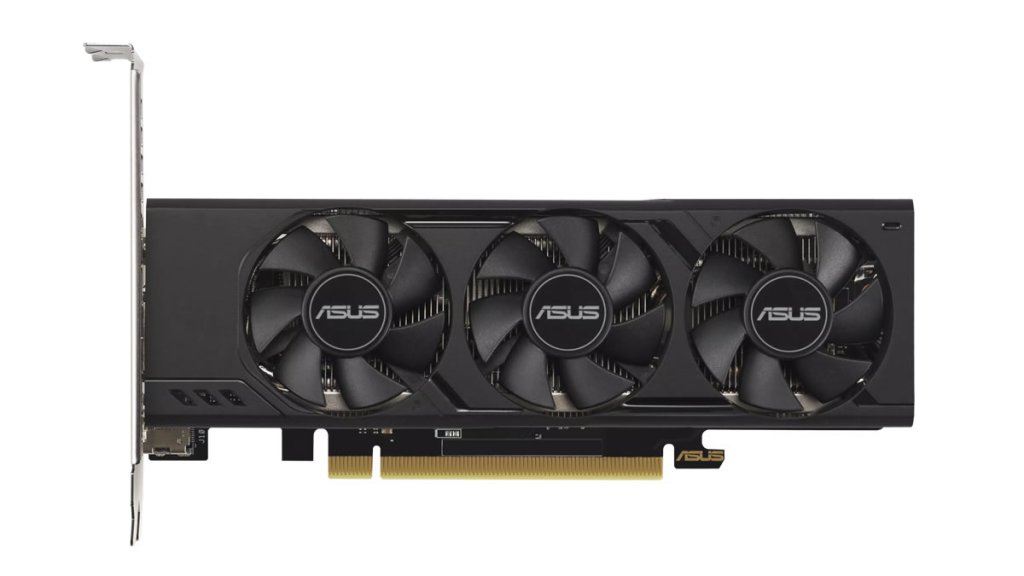 ロープロファイル対応、3連ファン搭載の細長GEFORCE RTX 4060