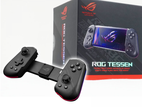 ASUSから折り畳み式で持ち運び容易なモバイルコントローラー「ROG Tessen」登場