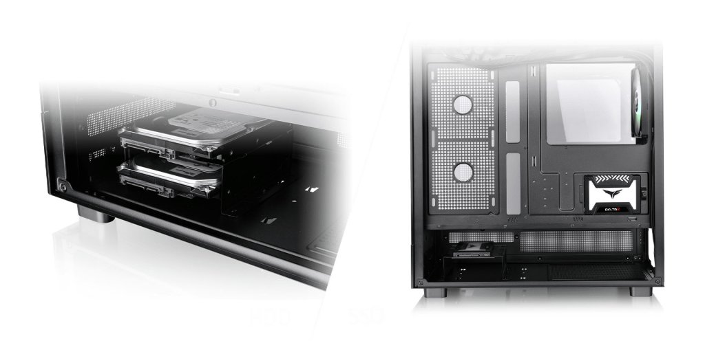 E-ATXも、Thermaltakeからピラーレスデザイン採用のATXミドル E-ATXも、Thermaltakeからピラーレスデザイン採用のATXミドル