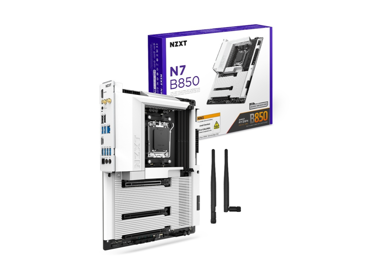 NZXTのフルカバー採用ATXマザーボード「N7」シリーズにAMD B850