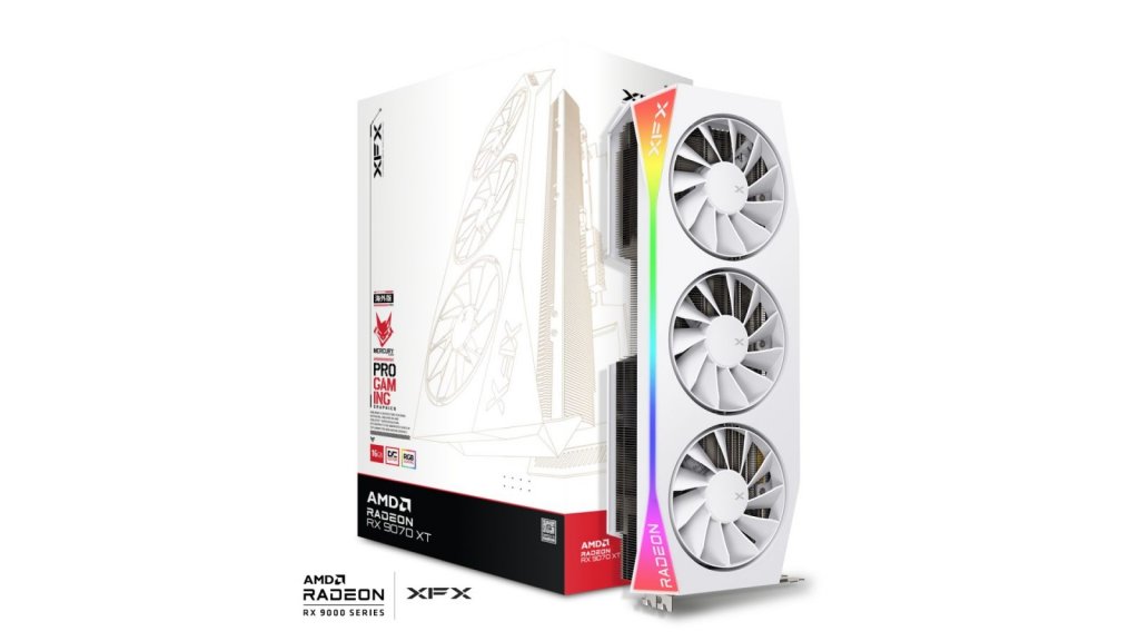 XFX Swift Radeon RX9070XT ホワイト XFX Swift AMD Radeon RX 9070 XT トリプルファン ゲーミング