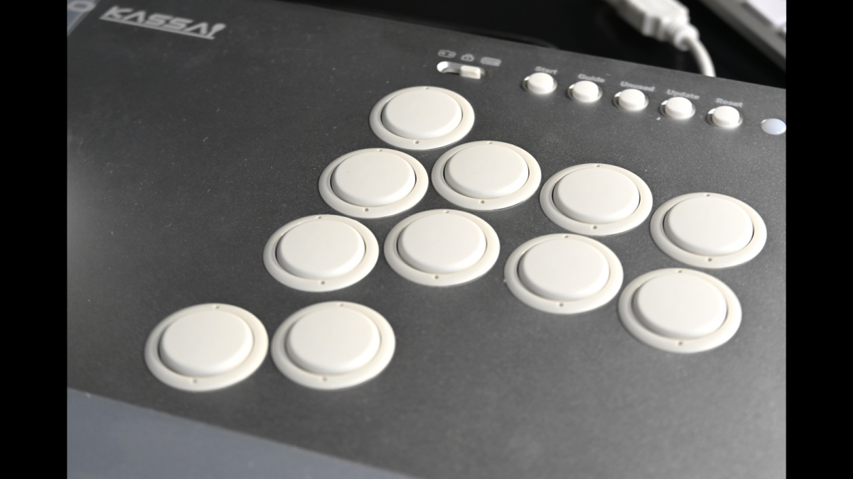 その他 VARMILO KASSAI Lunar Silver Varmilo アーケード ジョイスティック コントローラー 格闘ゲーム用(PC