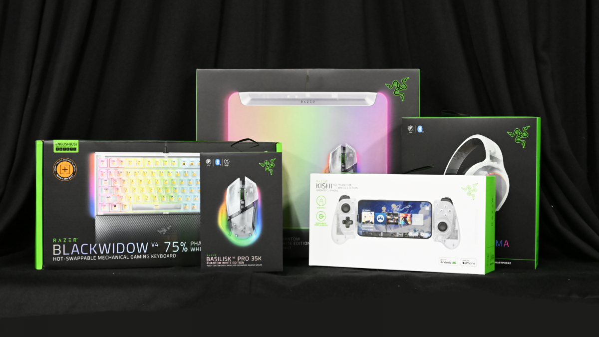 スケルトン」がテーマのゲーミングデバイス「Razer Phantom White