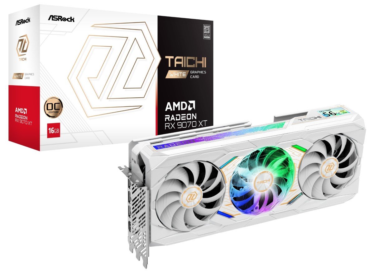 ASRockより、液晶を搭載したホワイトカラーの『ASRock AMD Radeon RX 