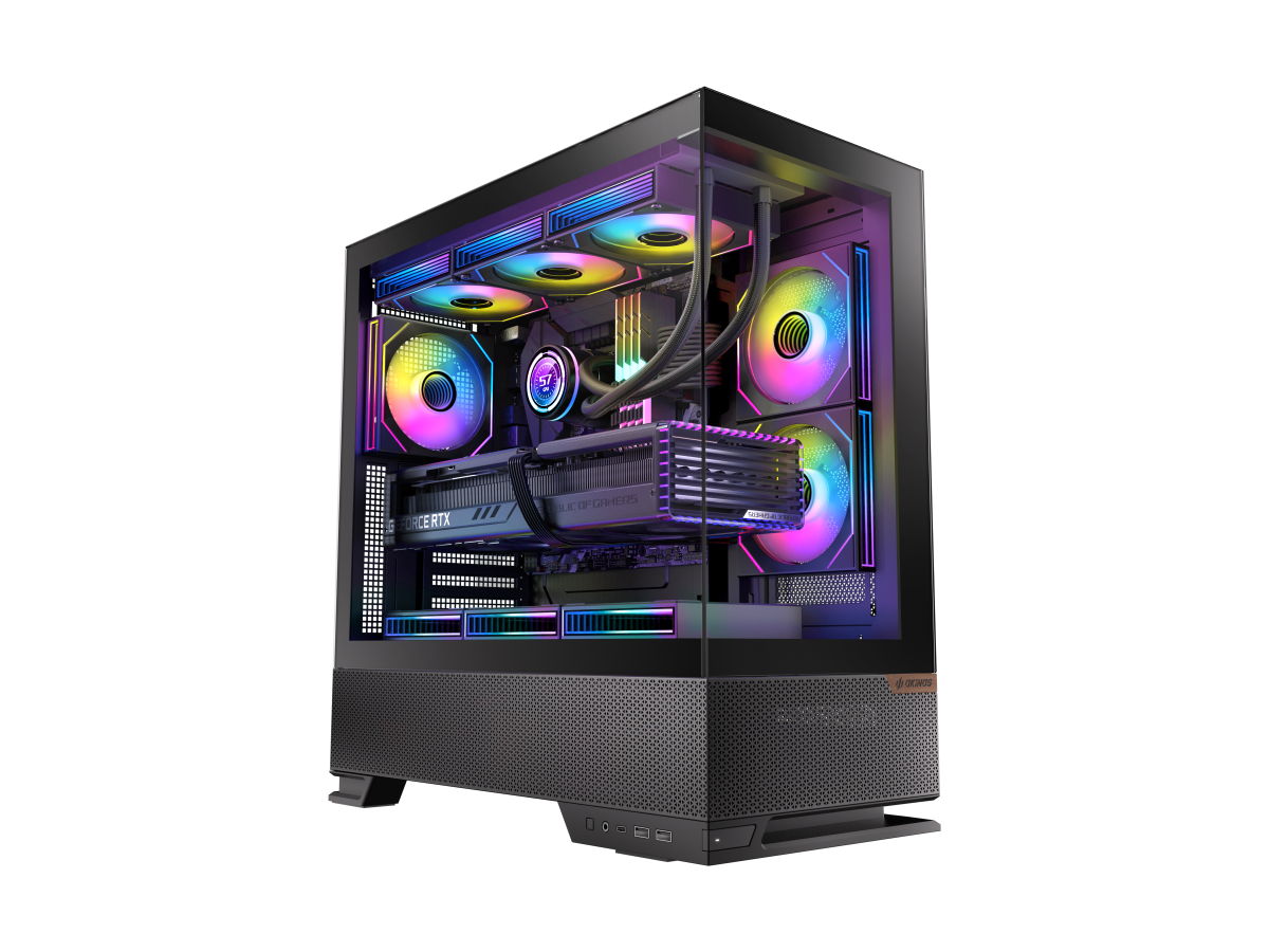 Okinosより、コストパフォーマンスに優れたATX対応ピラーレスのミドル