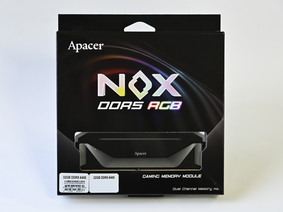 ApacerのARGB対応DDR5 OCメモリーキット「NOX RGB DDR5」シリーズが