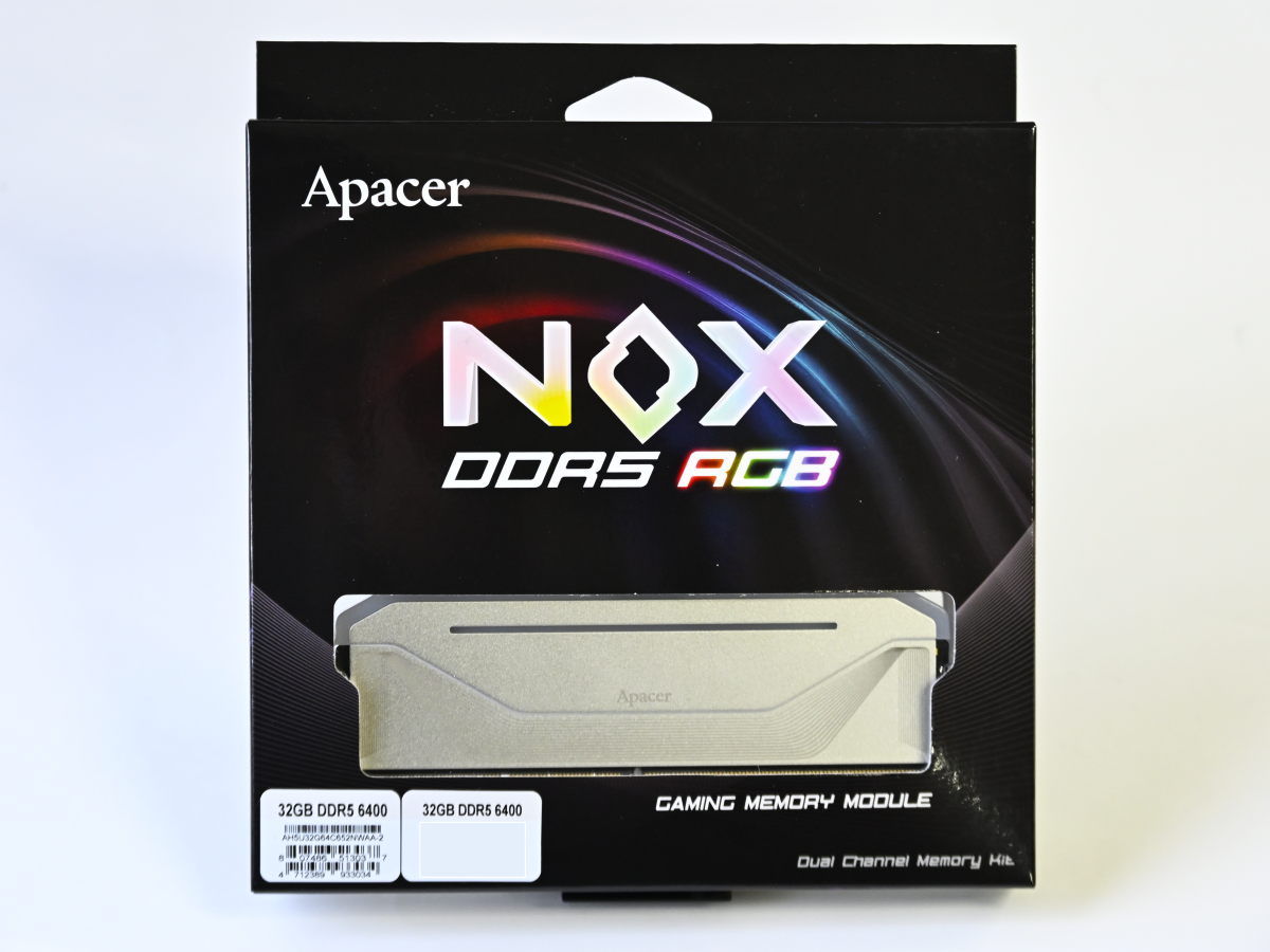 ApacerのARGB対応DDR5 OCメモリーキット「NOX RGB DDR5」シリーズが