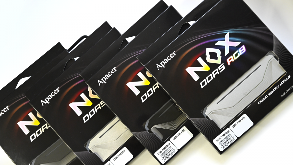 ApacerのARGB対応DDR5 OCメモリーキット「NOX RGB DDR5」シリーズが