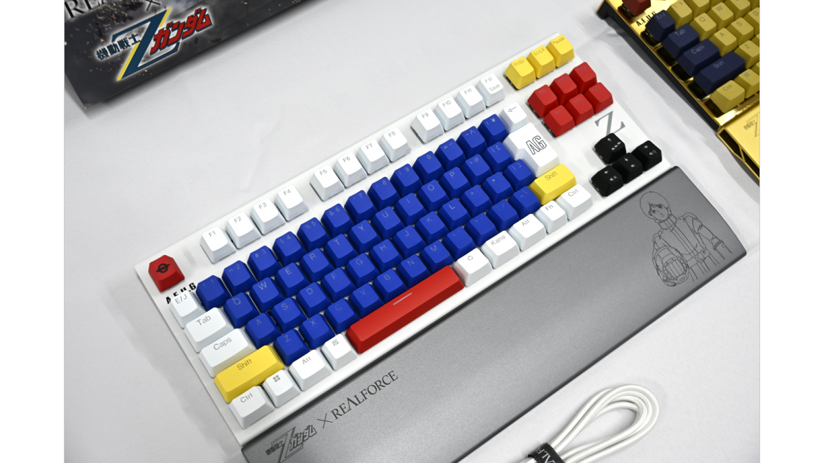 REALFORCE × ガンダムシリーズコラボ、スペシャルモデルの『GX1 Plus