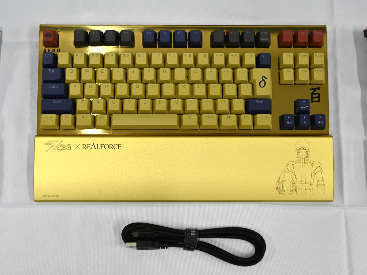REALFORCE × ガンダムシリーズコラボ、スペシャルモデルの『GX1 Plus
