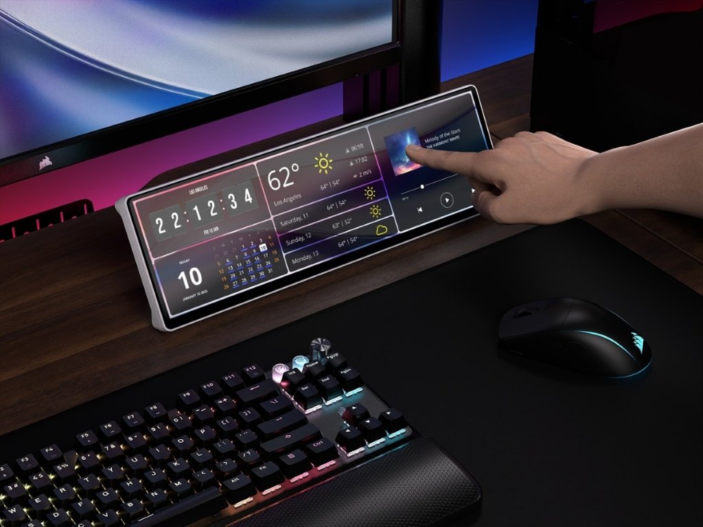 Corsairより話題沸騰中のマルチ機能搭載、横長サブディスプレイ