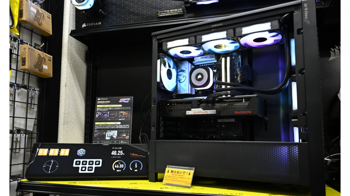 Corsairより話題沸騰中のマルチ機能搭載、横長サブディスプレイ