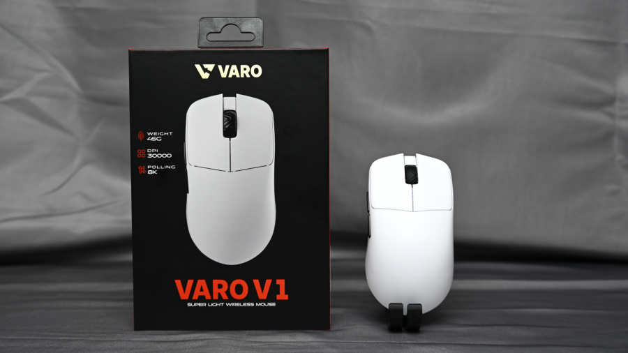 VARO、最新MCUを搭載し重量約45gの軽量ゲーミングマウス「VARO V1」が