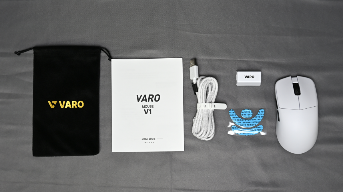 VARO、最新MCUを搭載し重量約45gの軽量ゲーミングマウス「VARO V1」が