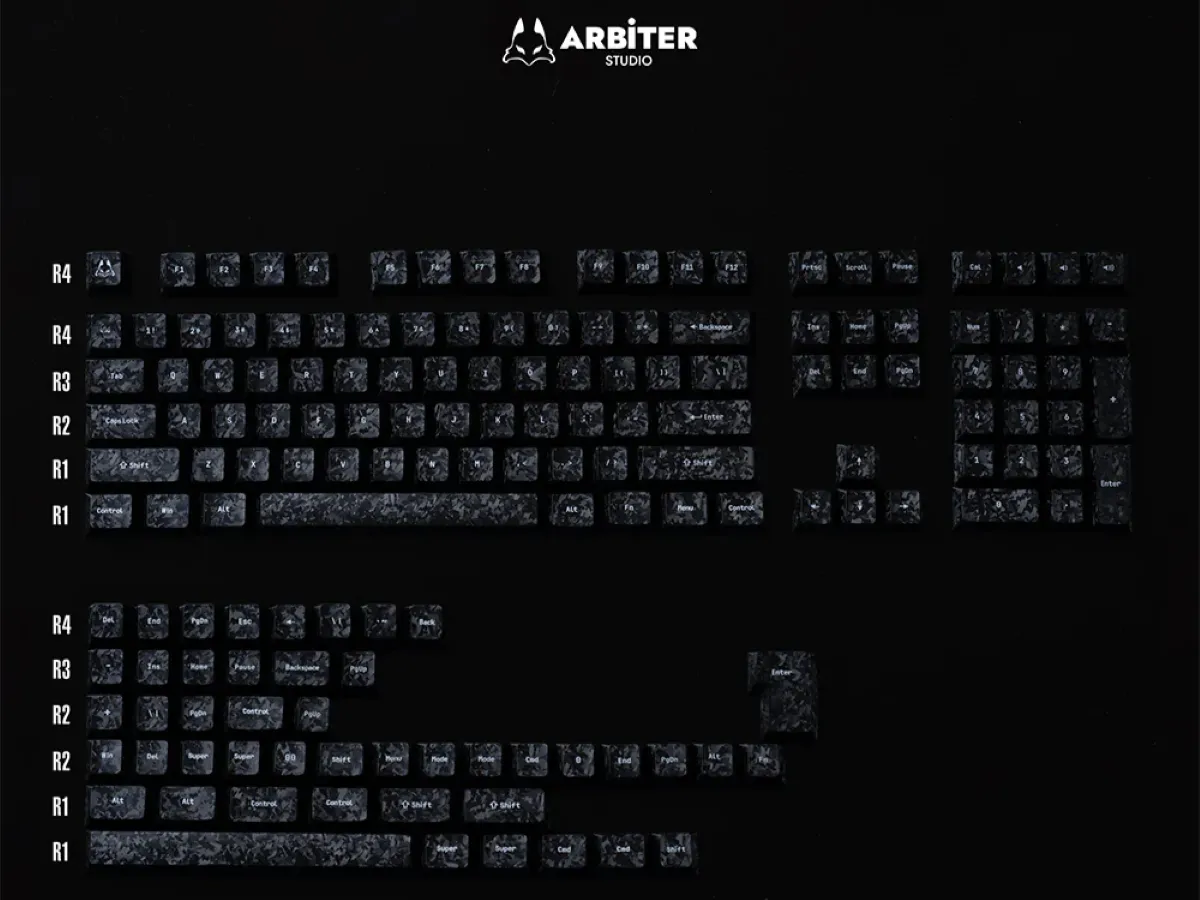 Arbiter Studio、カーボン柄のキーキャップ「Carbon Fiber Textured