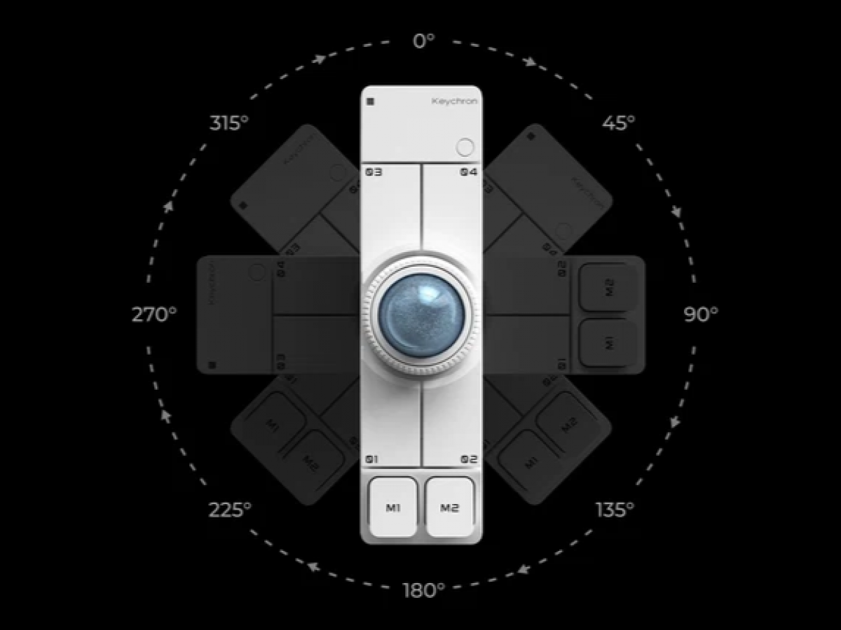 Keychronより、コンパクトなトラックボールマウス「Keychron Nape Pro