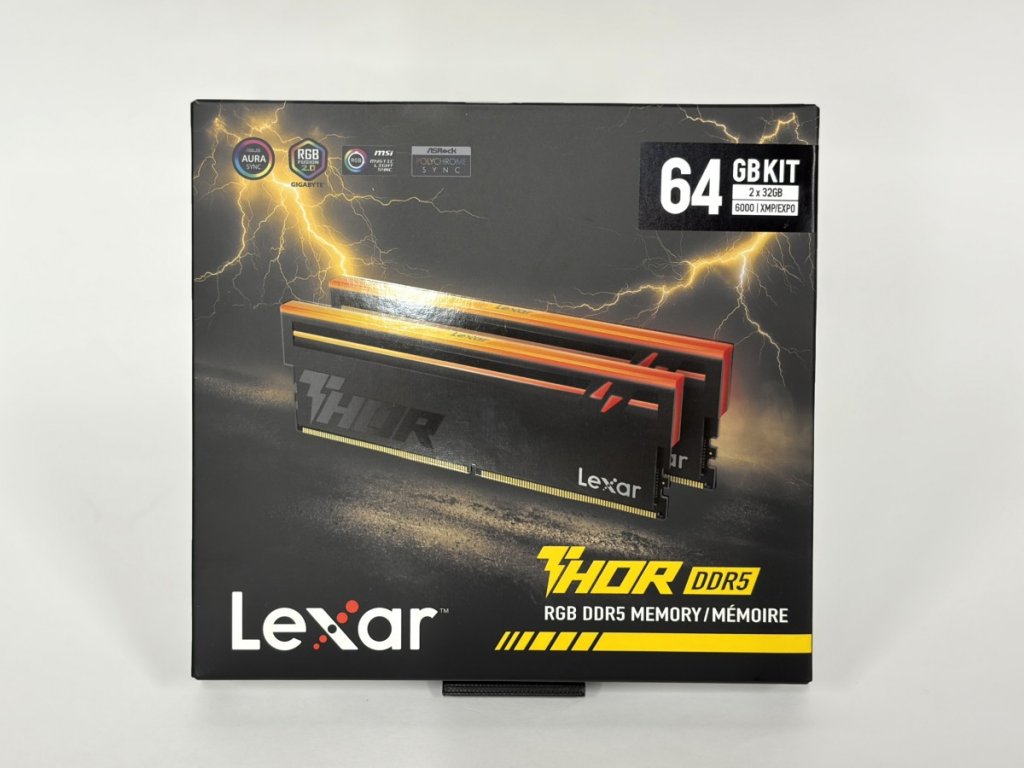 Lexarの最大128GBまで対応するARGB搭載DDR5 OCメモリーキット「THOR