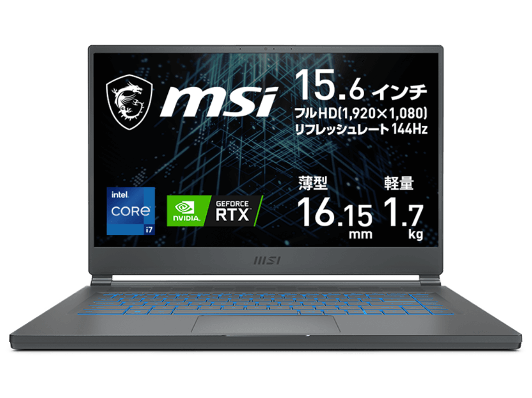 Windowsノート本体 MSI Stealth 15M NVIDIA GeForce RTX 3060 MSI アルティメットノート ゲーミングノートPC Stealth 15M B12U