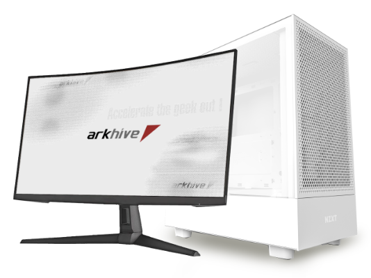 ホワイトゲーミングデスクトップ AG-650-G 驚く