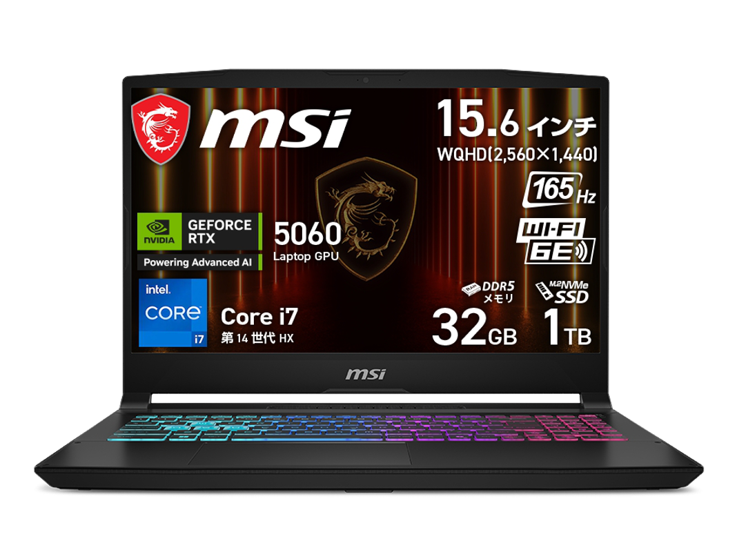 MSI MSI ゲーミングノート Katana 15 HX B14W Katana-15-HX-B14WFK
