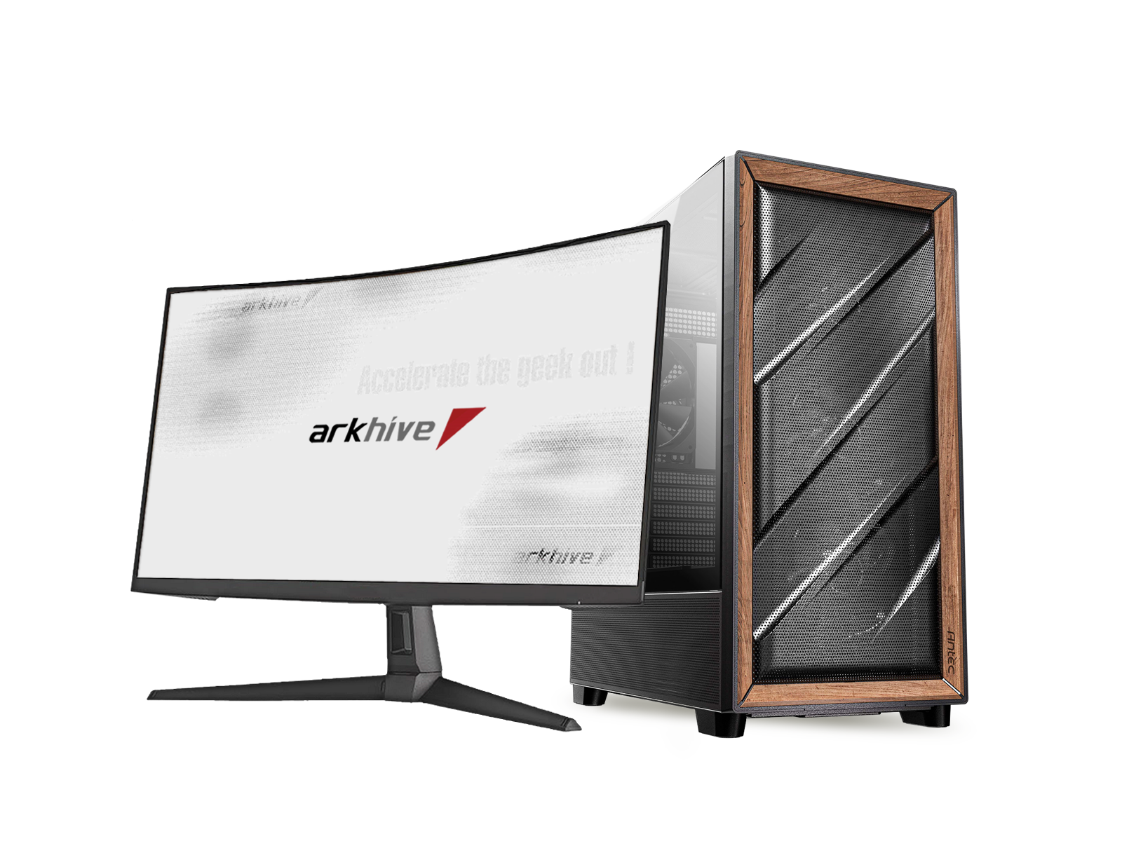 Antec「FLUX」採用 GeForce RTX 5090を搭載した arkhive PCの