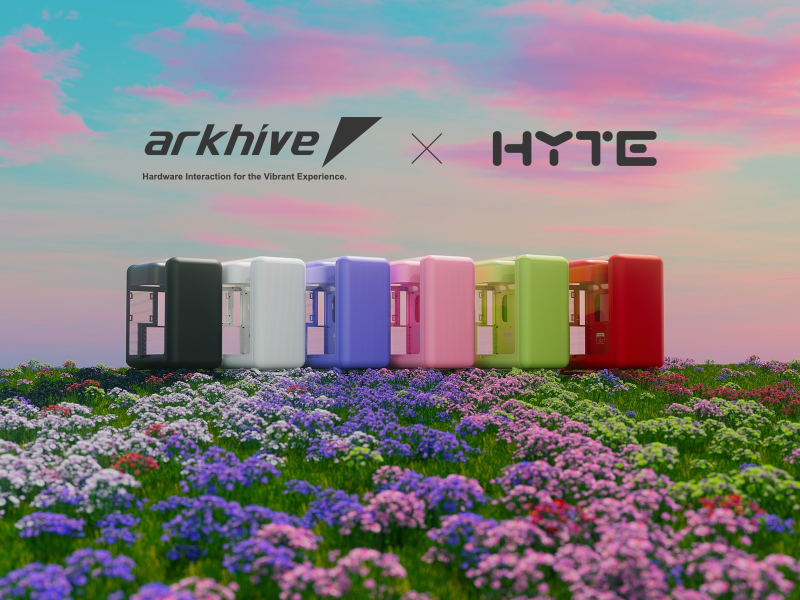 arkhive 曲面ガラスを採用するモダンでポップなタワー型ゲーミングPCの
