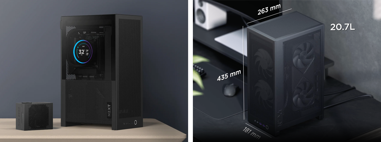 容積20.7Lのコンパクトな NZXT「H2 Flow」採用 ゲーミングPCの受注を