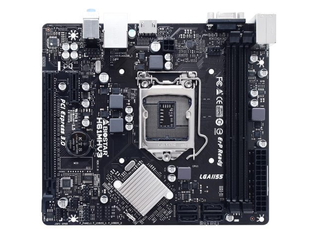 BIOSTAR H61MHV3 インテル 6シリーズ LGA1155対応 intel H61チップ